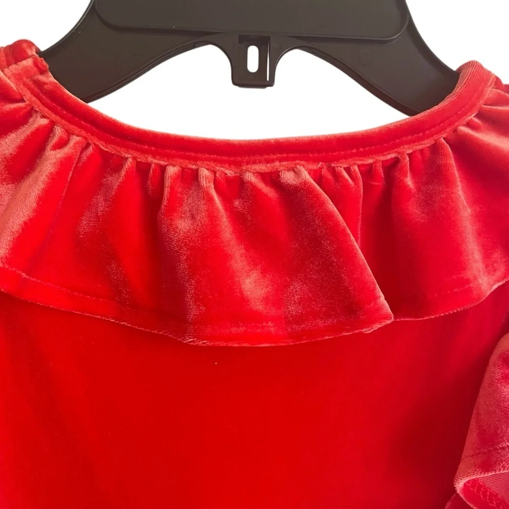 Crewcuts Red Velvet Formal Dress NWT‎